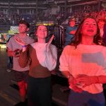 Students enjoyed a time of praise and worship.