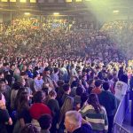 Students stepped forward during a time of decision, Nov. 24, at the 2024 Youth Evangelism Celebration. Brian Blackwell photo