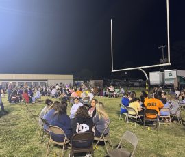 Decision counselors encouraged and prayed with young men who made a decision during the West CENLA GO TELL AMERICA Crusade, April 12-15, 2026.