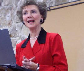 Janet Hoffman gives her first president’s address during WMU’s January Board Meeting in 2000 at Shocco Springs Baptist Conference Center in Alabama.