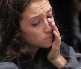 Having just moved to New York a month prior from Atlanta, Tamrah Edwards joins hundreds of other New Yorkers in a moment of silence at Union Square. Photo by Jim Veneman